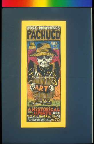 José Montoya's Pachuco, Announcement Poster for