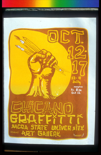 Chicano Graffiti, Announcement Poster for