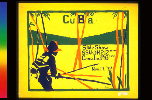 Cuba Slide Show, Announcement Poster for