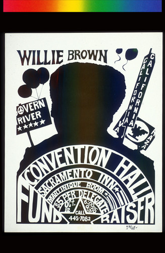 Willie Brown, Announcement Poster for