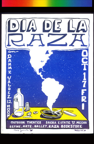 D�a de la Raza, Announcement Poster for