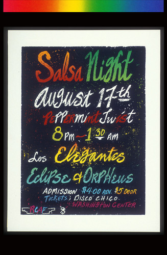 Salsa Night, Announcement Poster for