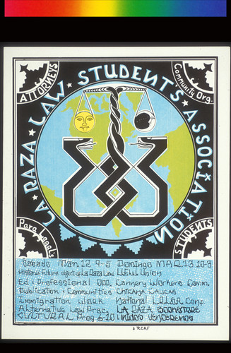 La Raza Law Students Association, Announcement Poster for