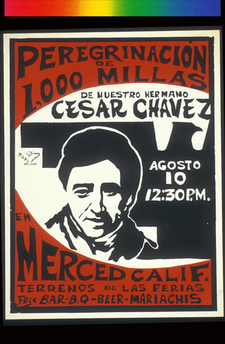 Peregrinación de 1,000 Millas, Announcement Poster for