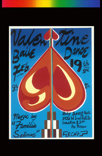 Valentine Baile - Dance, Announcement Poster for