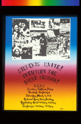 Students Unite!, Announcement Poster for