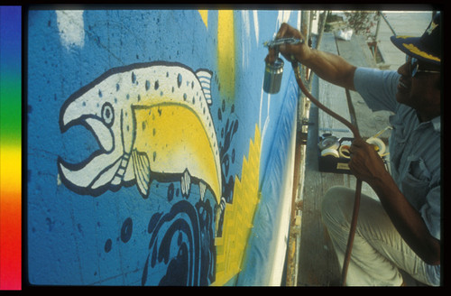 "Metamorphosis" Butterfly Mural (in progress)