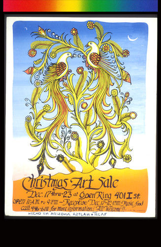 Christmas Art Sale, Announcement Poster for