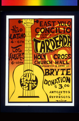 Una Tardeada, Announcement Poster for