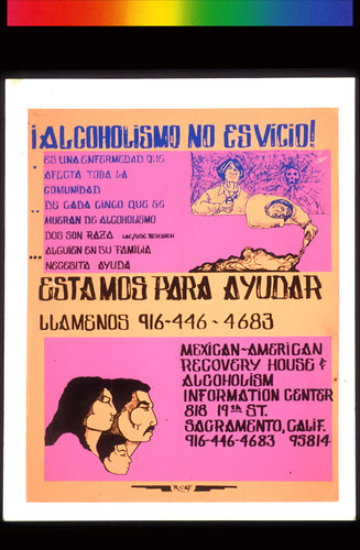 Alcoholismo No es Vicio!, Announcement Poster for