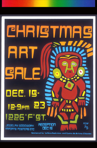 Christmas Art Sale, Announcement Poster for