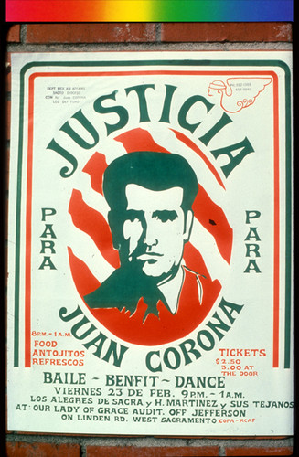 Justicia para Juan Corona, Announcement Poster for