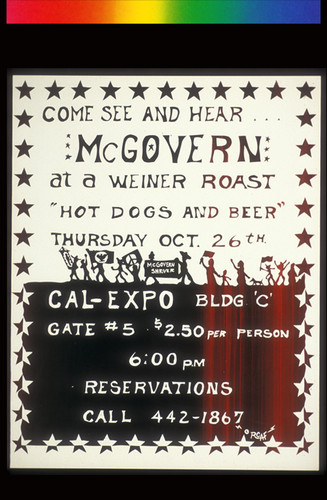 Come See and Hear McGovern, Announcement Poster for