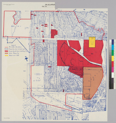 Map of Chavez Ravine and surrounding tracts