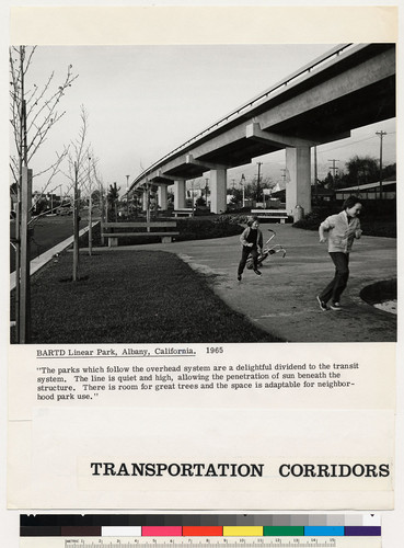 Bay Area Rapid Transit: Linear Park, Albany, CA, 1965