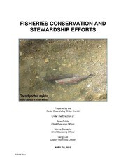 Fisheries Conservation and Stewardship Efforts