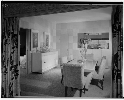 Guiberson, Mr. and Mrs. S. A., residence. Dining room