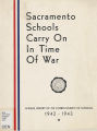 Sacramento's Schools Carry on in Time of War