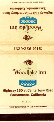 Woodlake Inn Matchbook