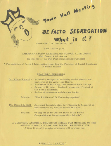 De Facto Segregation - What is it?