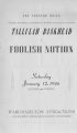 Foolish Notion Playbill