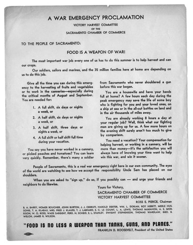 A War Emergency Proclamation