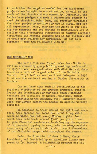 Chatsworth Methodist Church Pioneer Jubilee, 1958 (page 11)