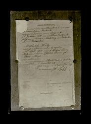 Marriage certificate of Johann Kerstinski and Mathilde Holz, 1893