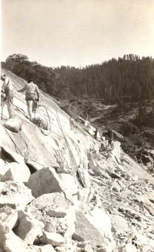 General view of rock cut about Weir Creek