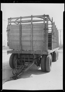 Truck and trailer, George J. Saul, assured, Southern California, 1932