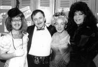 Man with three female impersonators