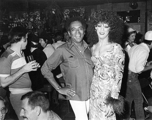 William Price with an unknown female impersonator