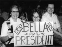 Bella Abzug for President campaign sign