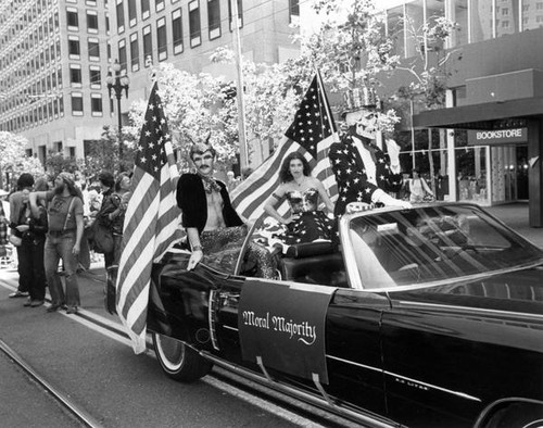 Moral Majority car float