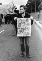 Marcher with Harvey Milk sign