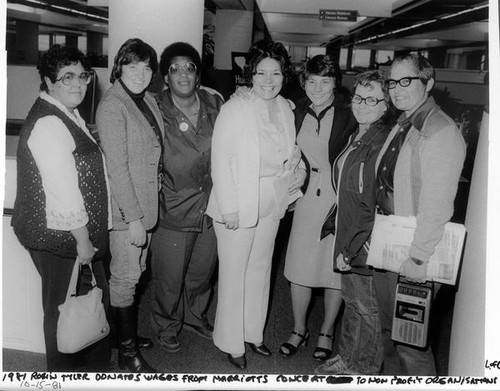 Robyn Tyler posing with group of women