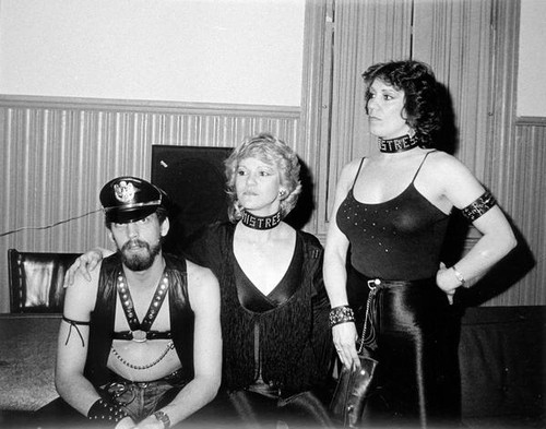 Leather man and leather mistresses