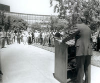 Ken Yeager at lectern