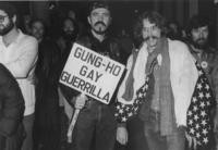 Gung-ho gay guerrilla sign