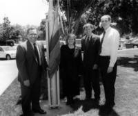 Raising of the rainbow flag