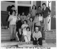 Volunteers outside the Billy DeFrank Center