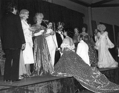 Carla La Mar and Bill Gates being crowned H.I.M. Empress and Emperor