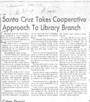 Santa Cruz Takes Cooperative Approach To Library Branch