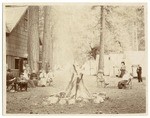 Camp fire at Camp Curry, Yosemite