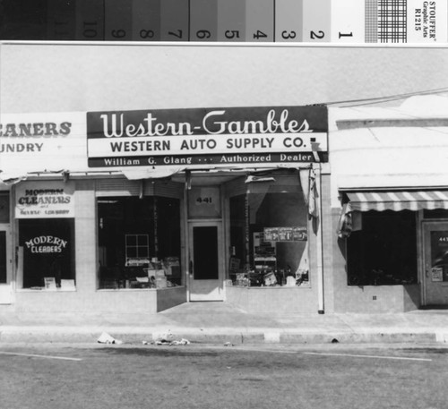 Western-Gambles Western Auto Supply Co., San Mateo Avenue,1940s