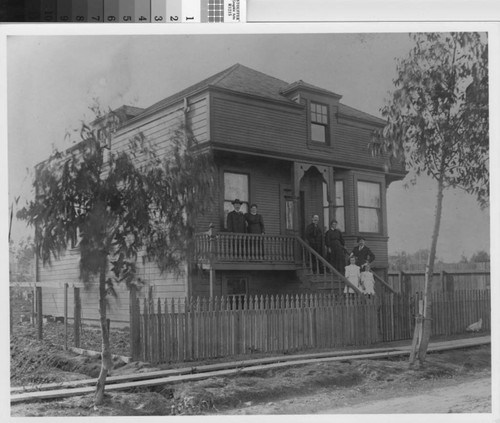 Original home of Mathias Dresher family, ca. 1918