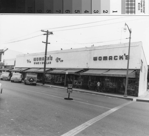 Womack's Dime and Dollar Store, San Mateo Avenue, 1940s