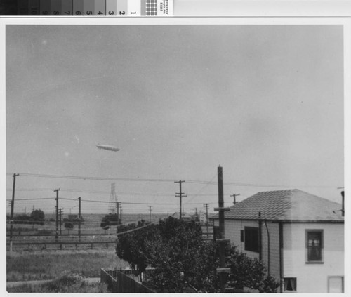 Graf Zeppelin over San Bruno, ca. 1936