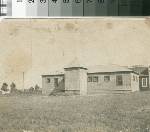 The "Old Tin Schoolhouse" (San Bruno Park School), ca. 1906-1910