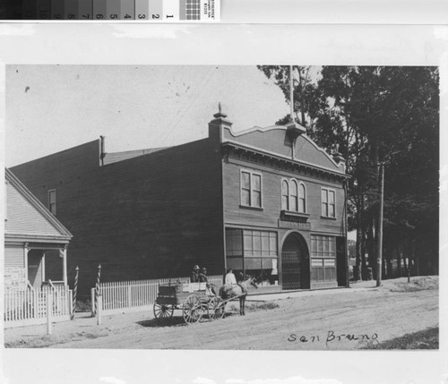 Green's Hall on San Mateo Ave., ca. 1910-1914